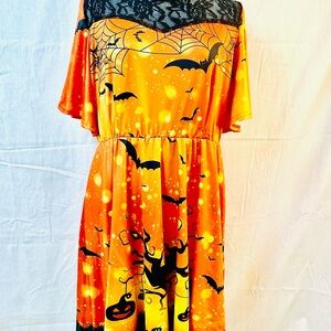HALLOWEEN Womens Aobute Fit N Flare Dress 2XL